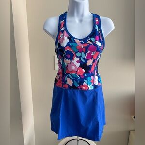 Gymboree Blue and Pink Floral Kids Casual Dress